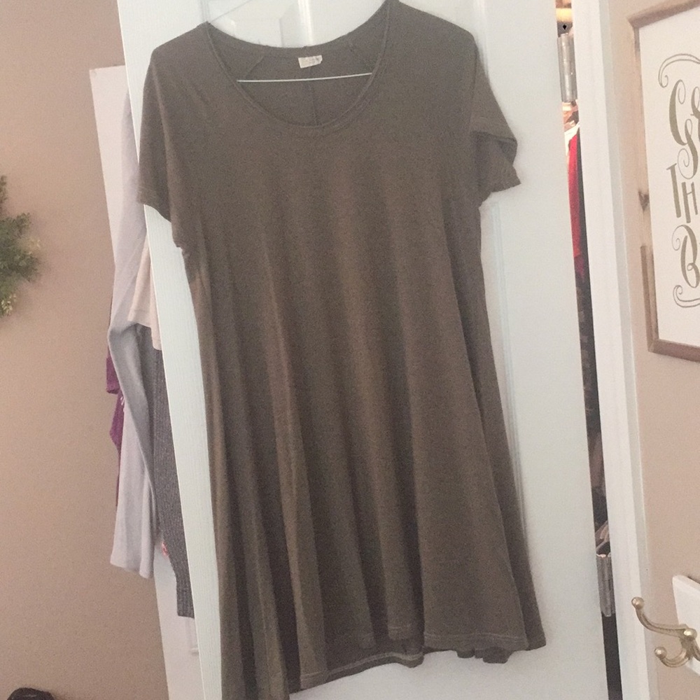 Natural Life green T-shirt dress